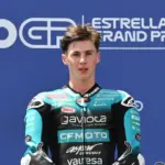 Máximo Quiles: fractura de clavícula y liderato de Moto3 en el aire