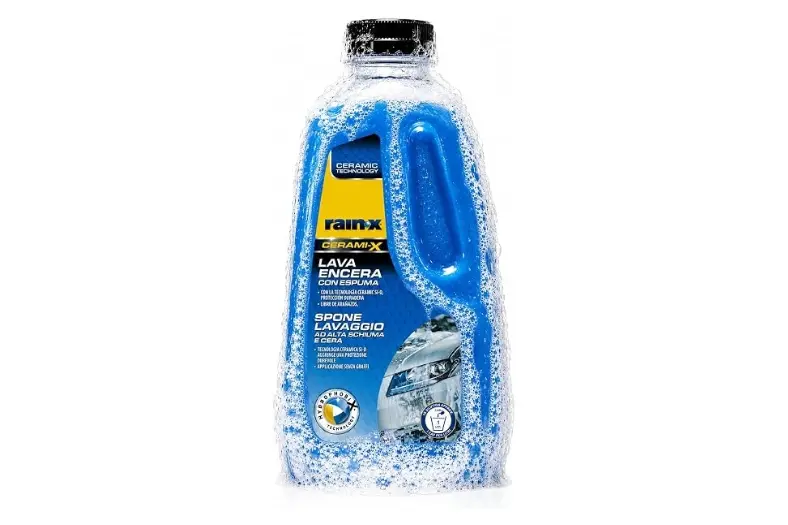 Los 7 mejores champús con cera para coche: limpieza, brillo y protección 5 Motor16 Rain X Champu Coche con Cera Proteccion Ceramica Motor16