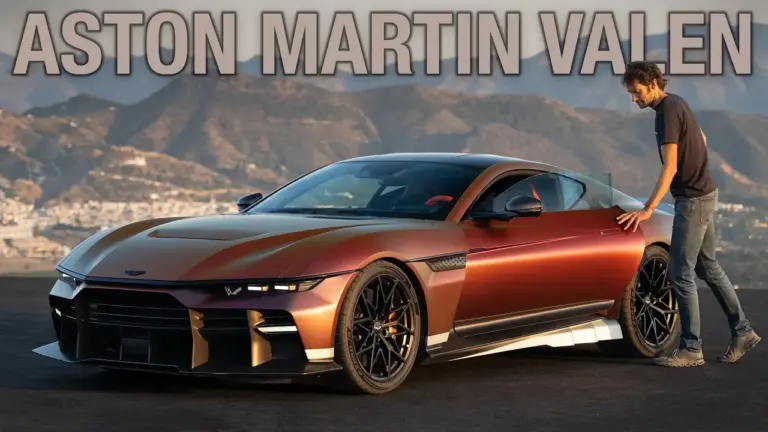 Henry Catchpole prueba el Aston Martin Valen, el motor delantero más potente de la historia