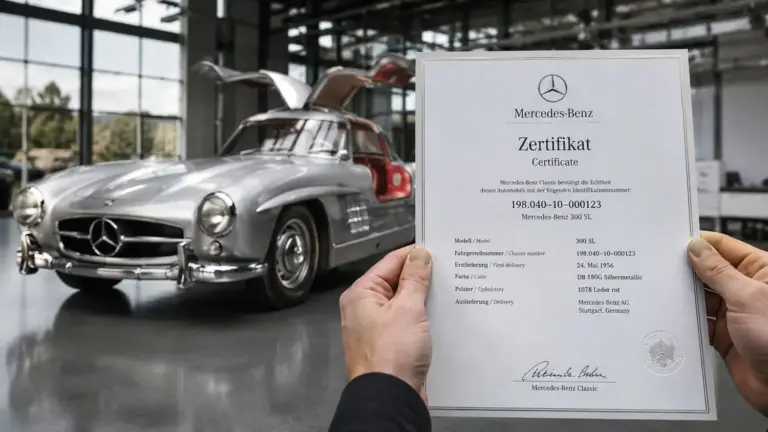 Mercedes-Benz lanza el certificado de nacimiento que autentifica y revaloriza sus clásicos de 1986 a 2010