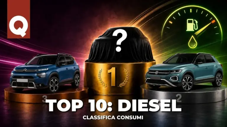 Quattroruote: consumo diésel coches, ranking de eficiencia con sorpresas