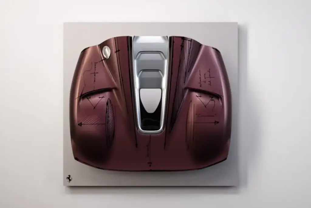 Ferrari convierte la carrocería de sus deportivos en obras de arte: así es la colección Sketch Body 6 Motor16 2026 Ferrari Sketch Body arte pared 3 Motor16