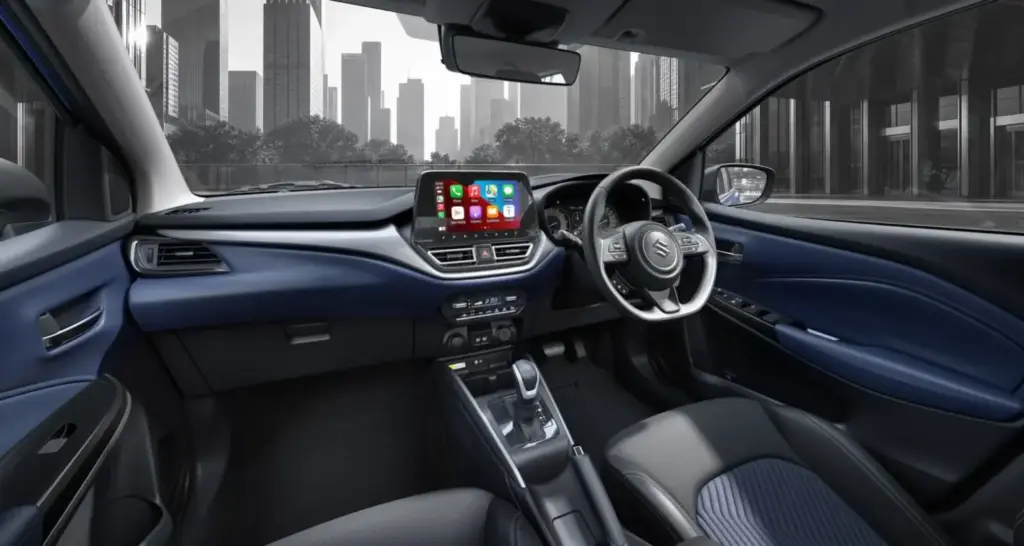 El Suzuki Baleno sigue en plenas facultades… aún con un cilindro menos 2 Motor16 2026 Suzuki Baleno India. Imagen interior.