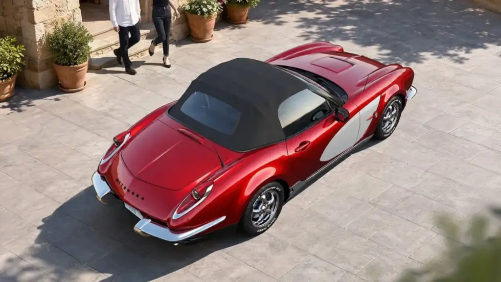 Mitsuoka ofrece un clásico Corvette C1 sobre la base del roadster más famoso de la historia y solo en Japón 1 Motor16 2026 Mitsuoka LA1. MX-5 Corvette. Imagen trasera.