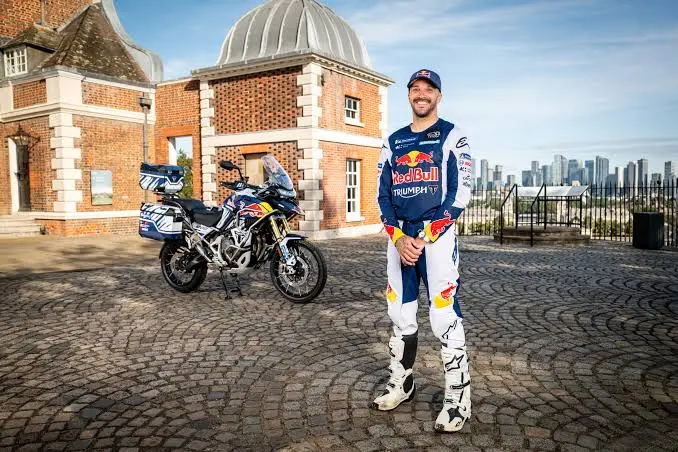 Sam Sunderland busca el récord de la vuelta al mundo en moto: 29.000 km en menos de 19 días