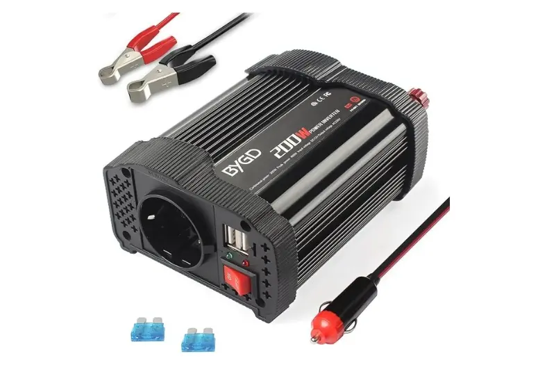 10 Mejores inversores 12V 220V para coche: guía de compra 2026 7 Motor16 BYGD Inversor de Coche Motor16
