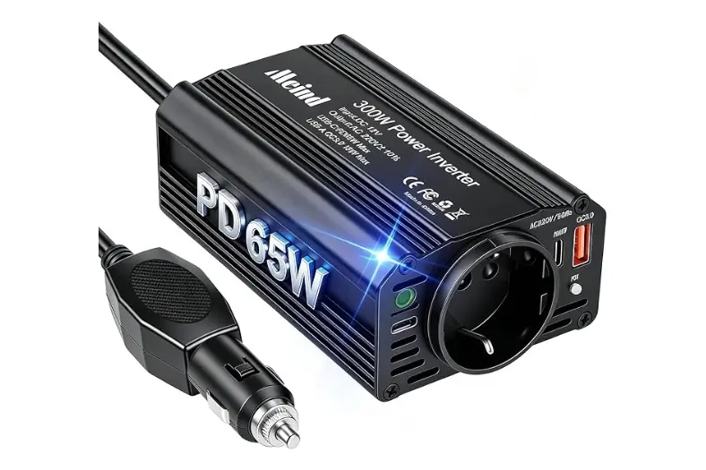 10 Mejores inversores 12V 220V para coche: guía de compra 2026 2 Motor16 Convertidor 300W Motor16