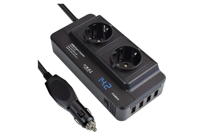 10 Mejores inversores 12V 220V para coche: guía de compra 2026 6 Motor16 Inversor de Corriente Convertidor Motor16