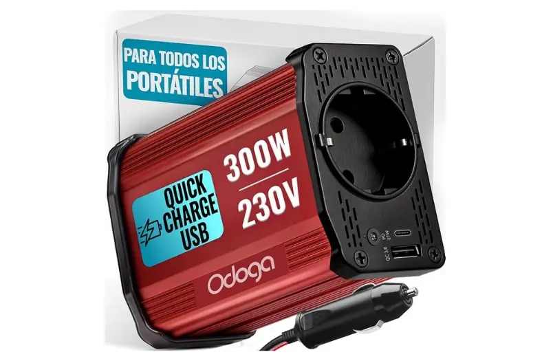 10 Mejores inversores 12V 220V para coche: guía de compra 2026 3 Motor16 Inversor para Coche Motor16
