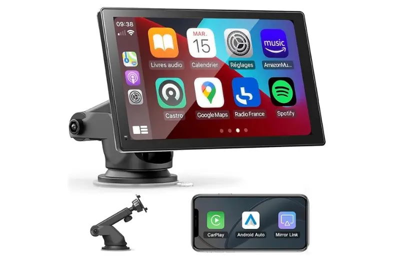 mejor pantalla Android Auto 5 Motor16 Pantalla Carplay y Android Auto Inalambrico para Coche Motor16