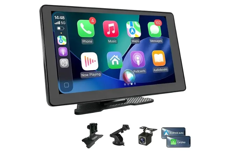 mejor pantalla Android Auto 4 Motor16 Pantalla Coche 9 con Carplay y Android Auto Inalambrico Motor16