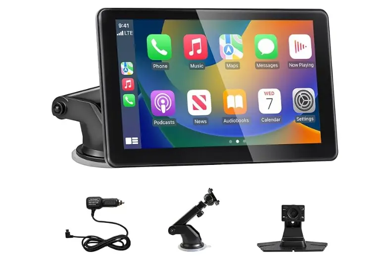 mejor pantalla Android Auto 6 Motor16 Pantalla Coche con Carplay y Android Auto Inalambrico Motor16