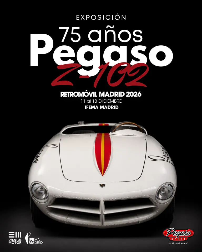 Retromóvil homenajea al Pegaso Z-102, conocido como el «Ferrari español», en su 75 aniversario