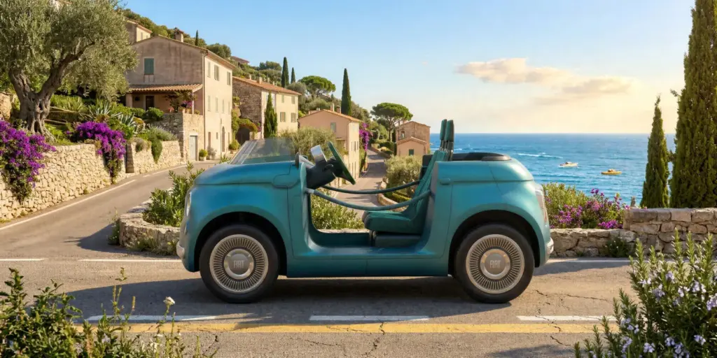 Fabrizio Giugiaro y Lapo Elkann reinventan el Fiat Topolino con dos creaciones únicas 1 Motor16 TOP L PAESAGGIO Motor16