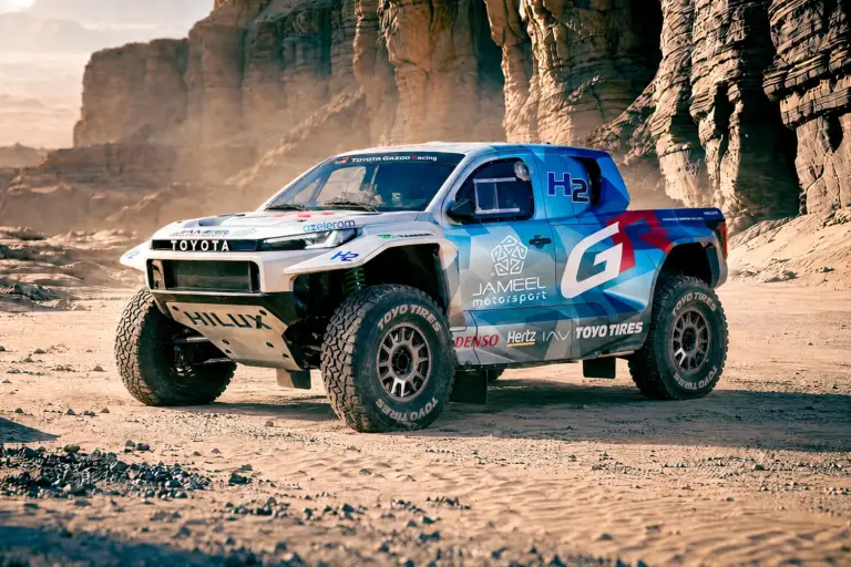 Toyota llevará al Dakar 2027 un Hilux eléctrico de pila de combustible de hidrógeno