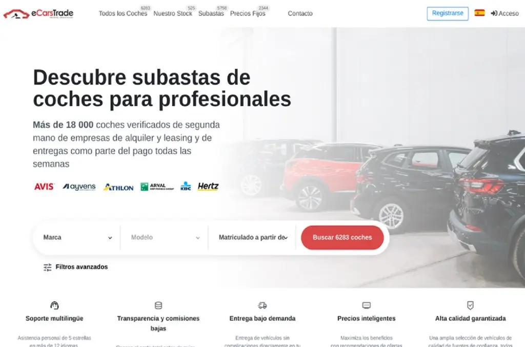 Las mejores plataformas B2B de subastas de coches usados en Europa 1 Motor16 eCarsTrade Motor16