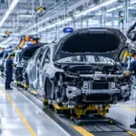 La producción de coches en España cae un 1,8% hasta agosto, aunque crece la electrificación
