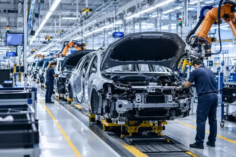 La producción de coches en España cae un 1,8% hasta agosto, aunque crece la electrificación