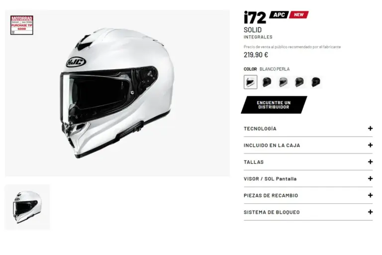 HJC lanza el i72: el casco integral más ligero y compacto para ciudad y carretera