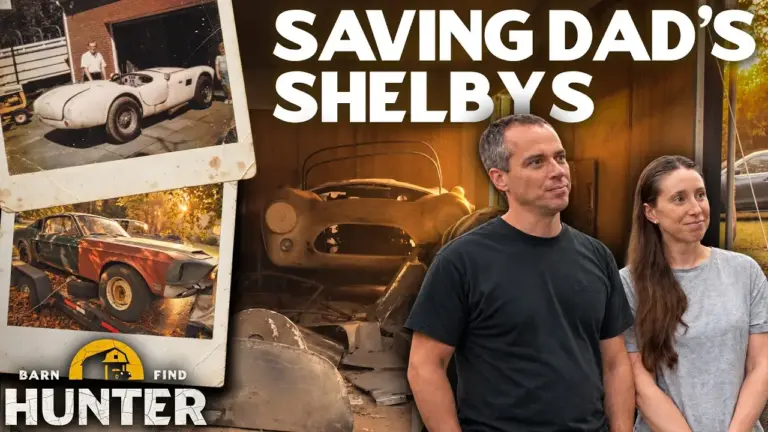 Hagerty filma el rescate de un Shelby Cobra de 1965 abandonado que una familia restaura