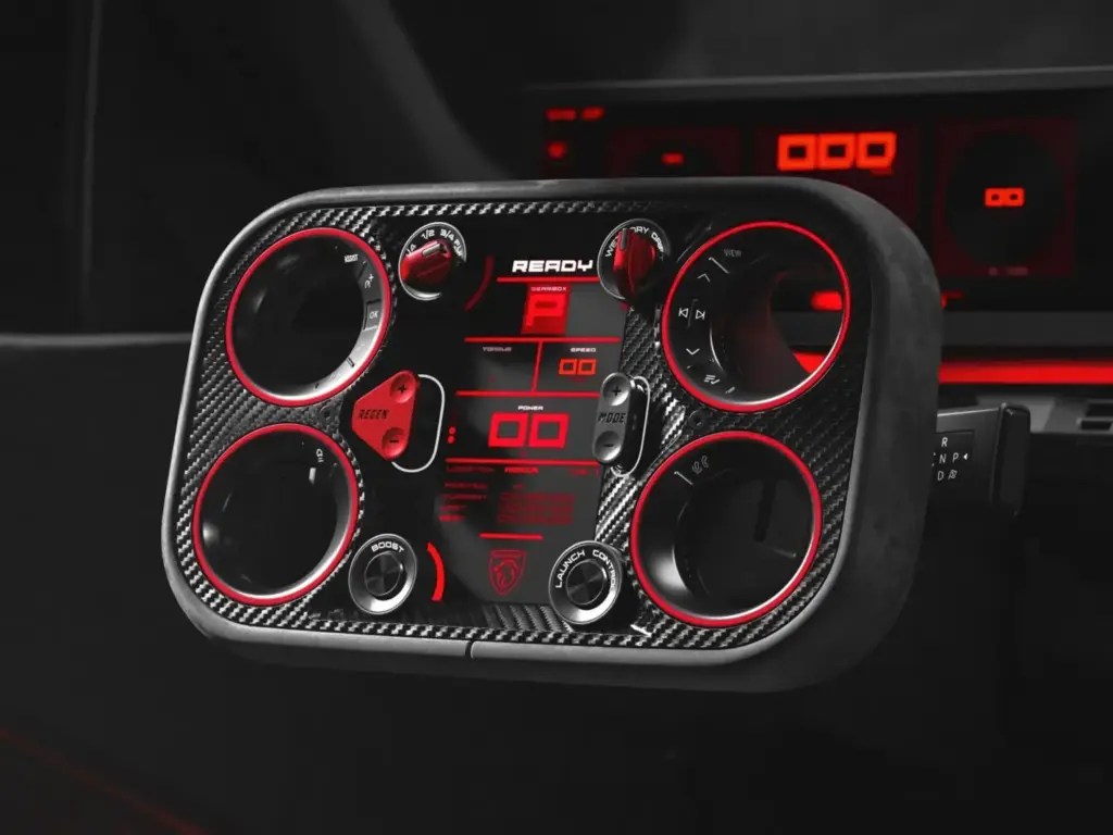 2026 Peugeot E-T16 Concept. Imagen interior.