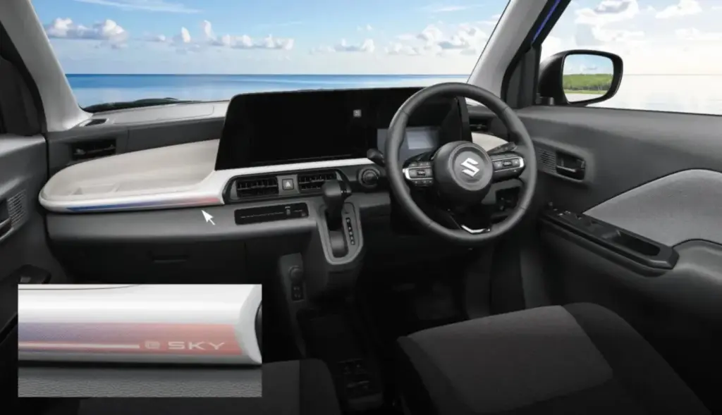 eSky: el kei car eléctrico que Suzuki traerá a Europa en 2027 cuesta solo 8.770 euros 3 Motor16 2026 Suzuki eSky. Imagen salpicadero.