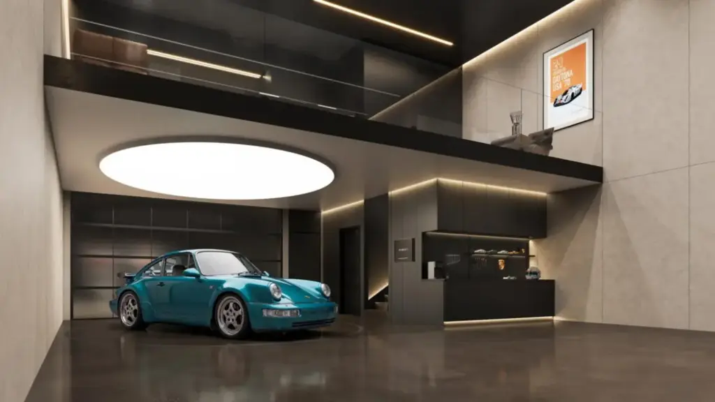 Porsche crea el garaje definitivo para millonarios: un club privado donde vivir, trabajar y exhibir sus joyas de cuatro ruedas 4 Motor16 2026 Porsche Design Concours. Imagen garaje.