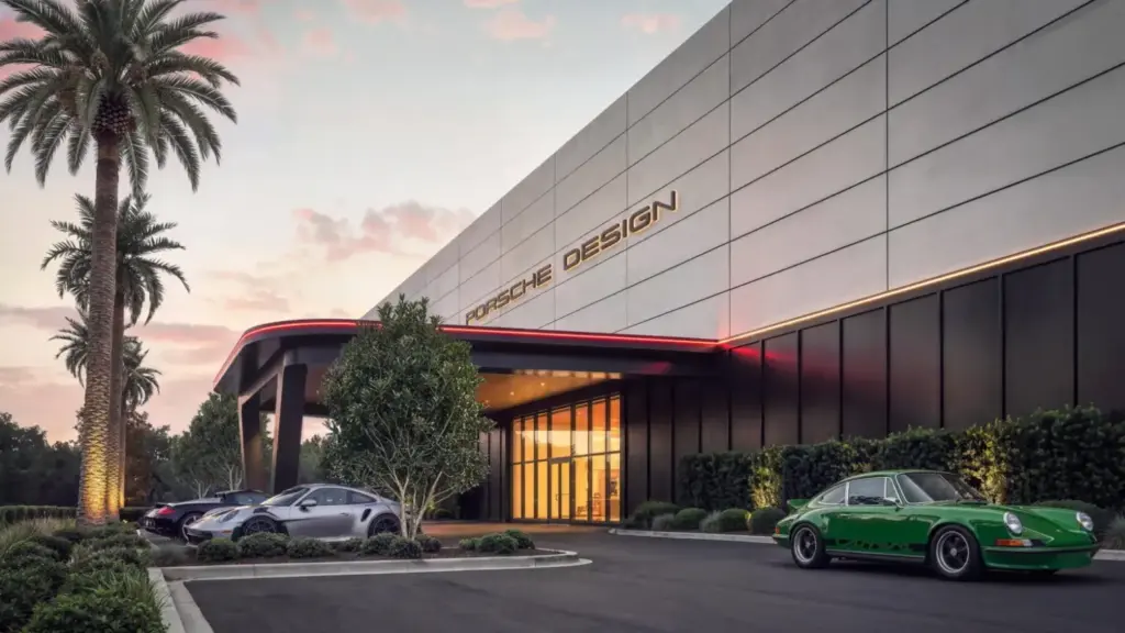Porsche crea el garaje definitivo para millonarios: un club privado donde vivir, trabajar y exhibir sus joyas de cuatro ruedas 1 Motor16 2026 Porsche Design Concours. Imagen exterior.