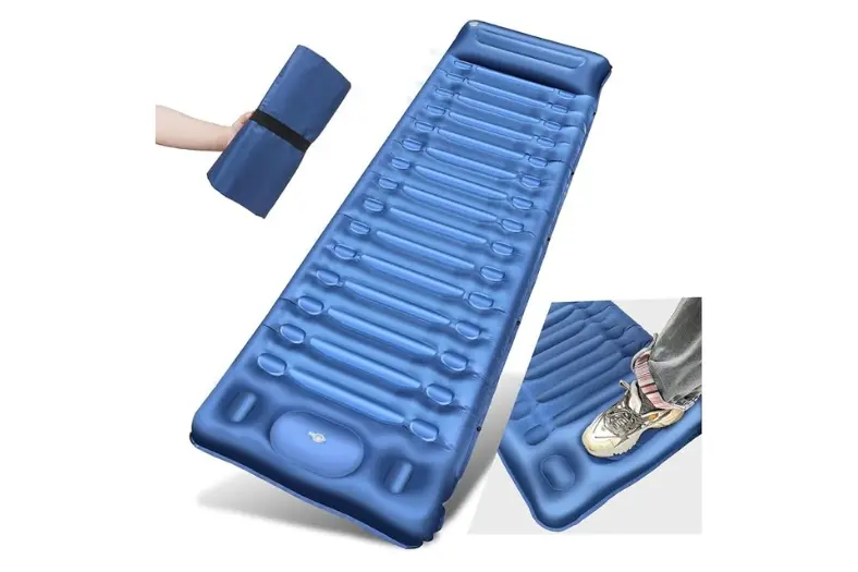 Los 5 mejores colchones autohinchables para camping: comparativa y guía de compra 4 Motor16 Colchon de Acampada 14 cm de Grosor autoinflable colchoneta para Dormir al Aire Libre con Bomba de pie Motor16