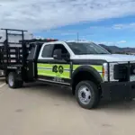 Los camiones escudo de Colorado que blindan a los operarios de carretera frente a conductores distraídos