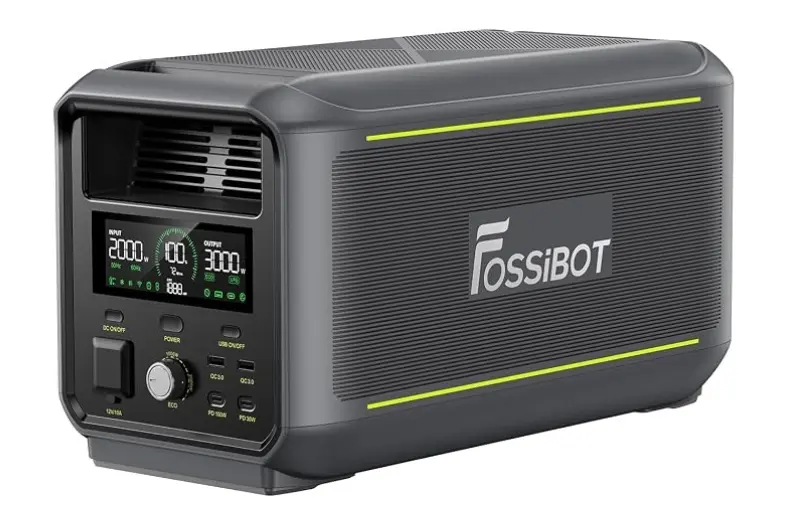 Los 8 mejores generadores portátiles para camping: solares e inverter 7 Motor16 FOSSIBOT F3000 Motor16