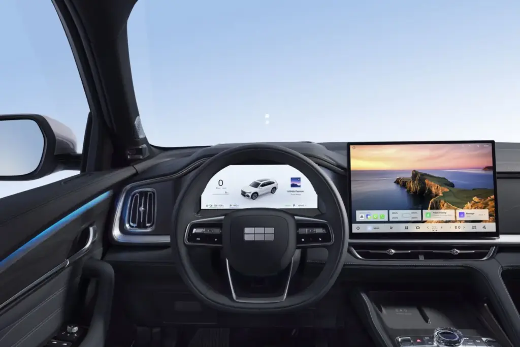 Geely Monjaro EM-i: el nuevo D-SUV con 334 CV y 116 kilómetros de autonomía eléctrica 37 Motor16 Geely Monjaro EM i Interior 1 Motor16