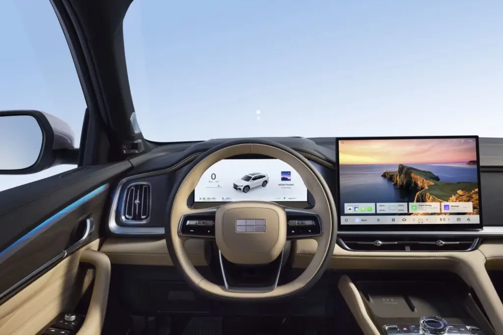 Geely Monjaro EM-i: el nuevo D-SUV con 334 CV y 116 kilómetros de autonomía eléctrica 38 Motor16 Geely Monjaro EM i Interior 2 Motor16