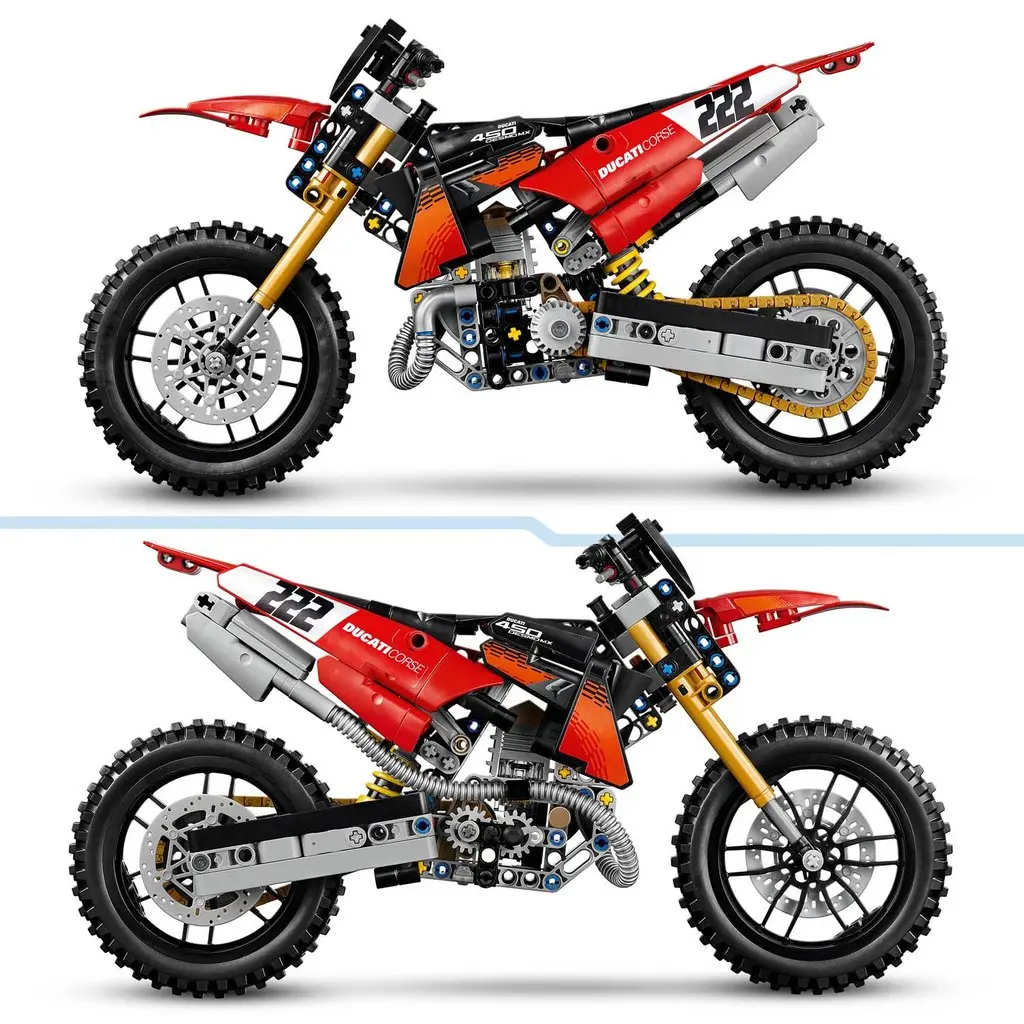 LEGO Technic Desmo450 MX Factory: la moto de motocross de Ducati ya se puede montar pieza a pieza por 49,99 € 2 Motor16 LEGO Technic Ducati Desmo450 MX Factory