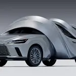 Parece IA pero no lo es: Lexus experimenta con las formas y transforma el RZ y el RX en dos esculturas imposibles