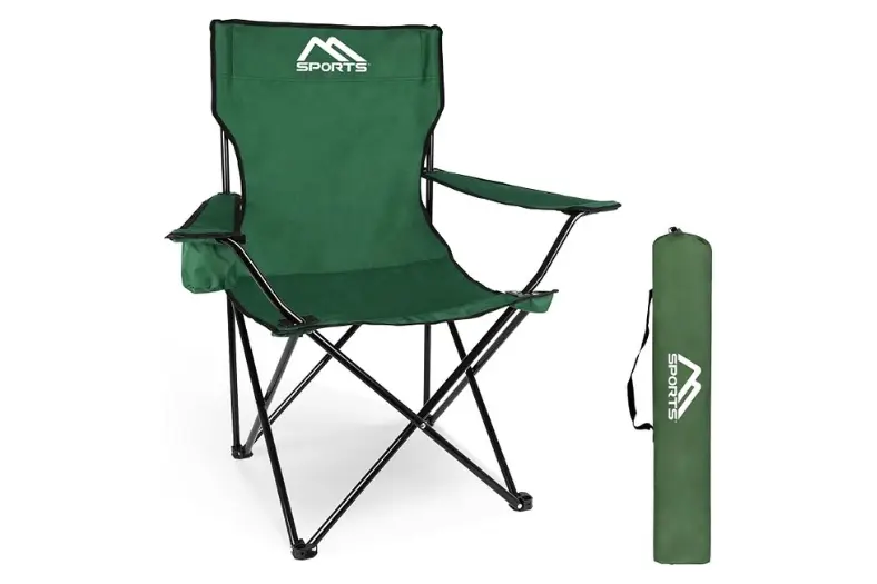 Mejor silla camping plegable premium: comparativa 4 Motor16 MSPORTS Silla de camping premium con bolsa de transporte Motor16