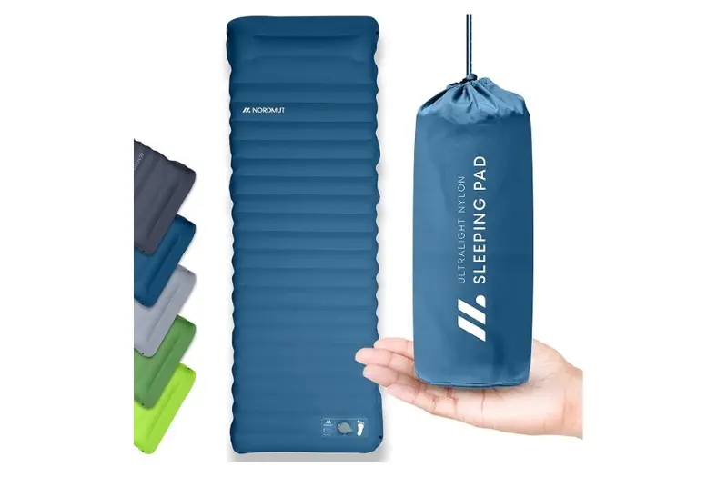 Los 5 mejores colchones autohinchables para camping: comparativa y guía de compra 5 Motor16 NORDMUT® Colchoneta Camping Autoinflable con Bomba de Pie Integrada Motor16