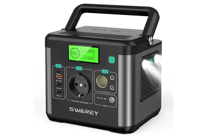 Los 8 mejores generadores portátiles para camping: solares e inverter 3 Motor16 SWAREY Generador Solar Portatil S160 Motor16